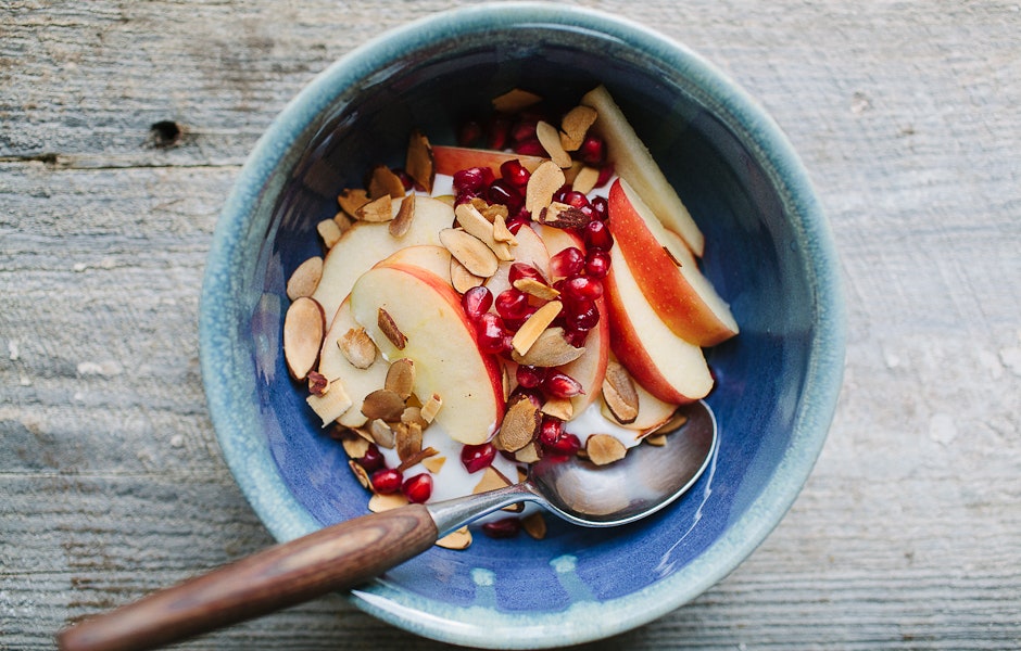 Pomegranate-Apple Salad with Greek Yogurt Recipe | Bon Appétit