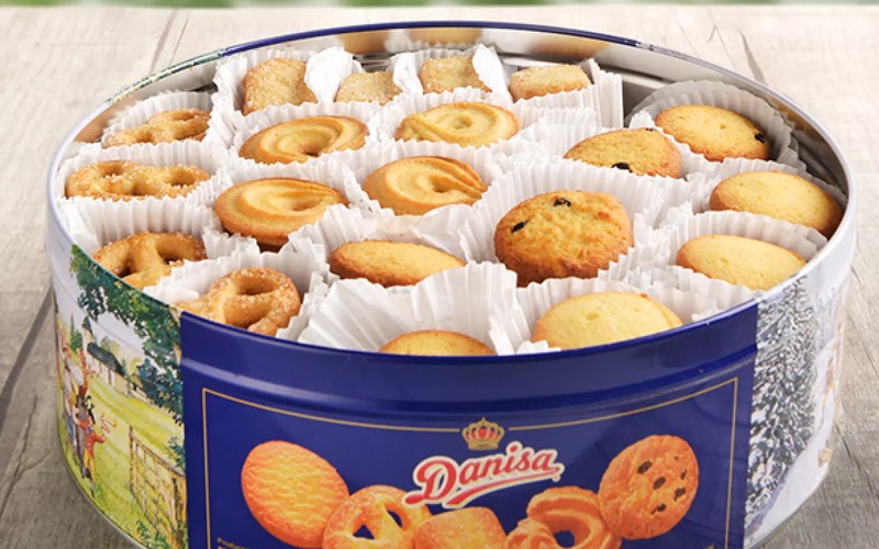 100g bánh quy Danisa sẽ chứa 470 calo