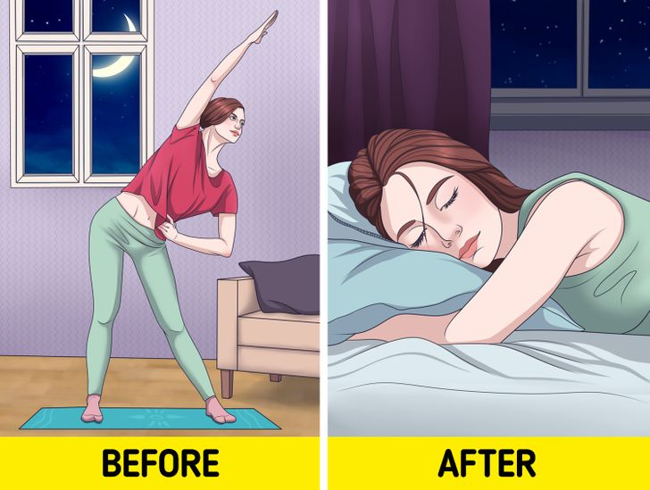 Tập thể dục trước khi đi ngủ giúp bạn có giấc ngủ ngon và sâu hơn