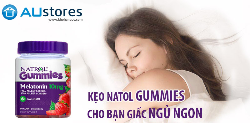 Kẹo dẻo Natrol Melatonin 10mg Sleep 90 viên - Hỗ trợ cải thiện giấc ngủ Cosin Store