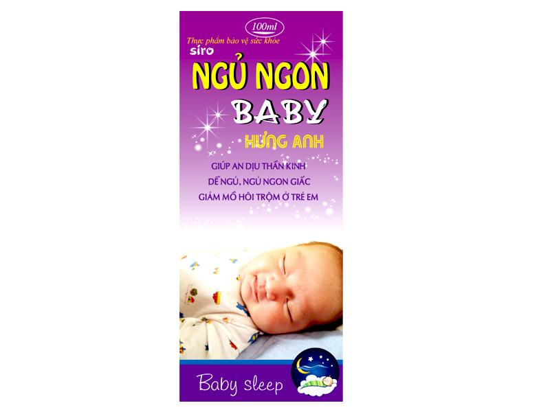 Ngủ ngon baby Hưng Anh 100ml - Giúp trẻ ngủ ngon hiệu quả