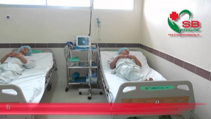 Không gian bên trong phòng bệnh của bệnh viện đa khoa Sài Gòn Bình Dương