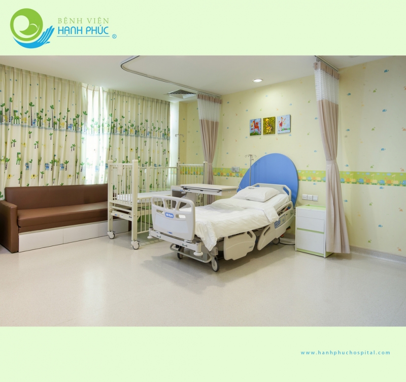 Phòng bệnh tiện nghi hiện đại tại Bệnh viện quốc tế Hạnh Phúc