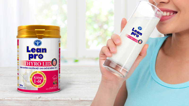Dùng sữa Leanpro Thyro Lid trong quá trình ăn kiêng I-ốt