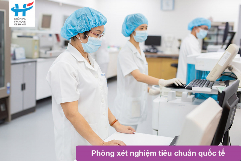 Phòng xét nghiệm tiêu chuẩn quốc tế tại bệnh viện Việt Pháp