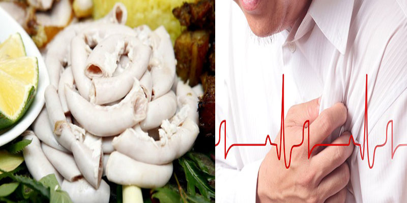 ăn nhiều lòng lợn ảnh hưởng đến hệ tim mạch