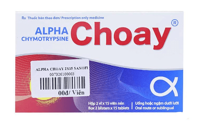 Thuốc Alpha Choay kháng viêm dạng men và chống phù nề